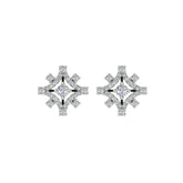18k White Gold and Diamond Stud with gold weight of 3.63g